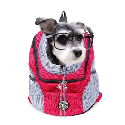 Venxuis Outdoor Pet Dog Carrier Bag Pet Dog Front Bag New Out Double Shoulder Portable Travel Backpack Mesh Backpack Head 3