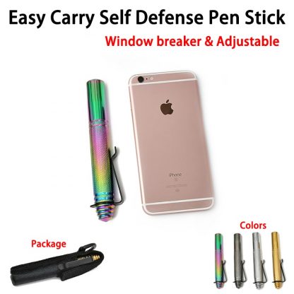 호신용 3단봉 볼펜모양 보관 및 이동 용이14CM-32CM EDC Pratical Three Section Self-defense Pen Style Personal Defense Retractable Pen Telescopic Pen Alloy Tool Survival 1