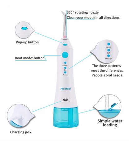 Portable Water Floss  Dental Care Nicefee Teeth Whitening Waterjet 1