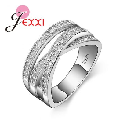 Jemmin New Fashion Rings For Women Party Elegant Luxury Bridal Jewelry 925 Sterling Silver Wedding Engagement Ring High Quality