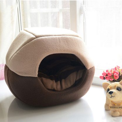 반려동물 접이식 2가지 용도 침대 쿠션  Uses Foldable Soft Warm Pet Cat Bed Dog Bed For Dogs Cave Puppy Sleeping Mat Pad Nest Blanket Pet Beds For Cats Bed House Cat 2