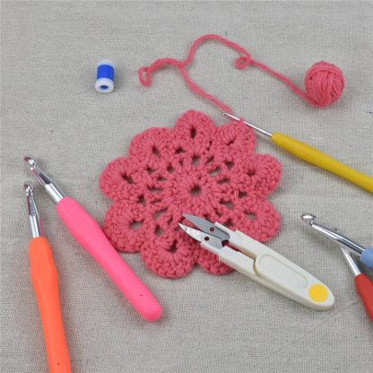 KOKNIT 46pcs Pack Crochet Hooks Set Big Size 8.0 9.0 10.0mm Soft Handle Crochet Needles Yarn Weave Knitting Needles Set With Bag 5