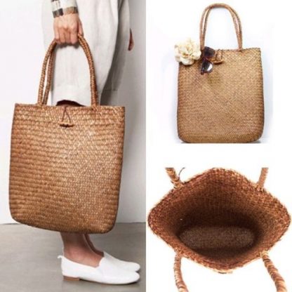 Fashion Womens Summer Straw Large Tote Bag Crossbody Beach Shoulder Bag Handbag 1