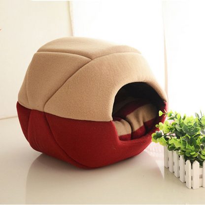 반려동물 접이식 2가지 용도 침대 쿠션  Uses Foldable Soft Warm Pet Cat Bed Dog Bed For Dogs Cave Puppy Sleeping Mat Pad Nest Blanket Pet Beds For Cats Bed House Cat 3