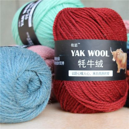 mylb 5balls=500g Yak Wool Yarn for Knitting Fine Worsted Blended Crochet Yarn Knitting Sweater Scarf 500/lot Yarn 2