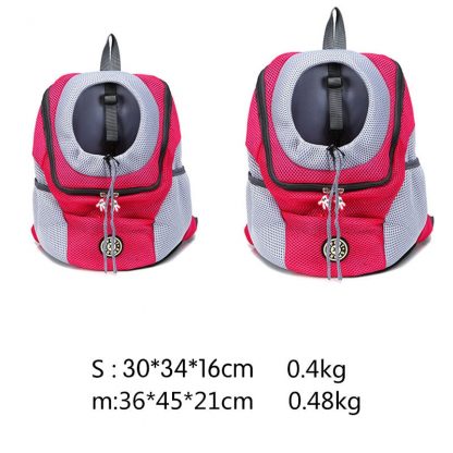 Venxuis Outdoor Pet Dog Carrier Bag Pet Dog Front Bag New Out Double Shoulder Portable Travel Backpack Mesh Backpack Head 1