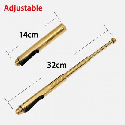 호신용 3단봉 볼펜모양 보관 및 이동 용이14CM-32CM EDC Pratical Three Section Self-defense Pen Style Personal Defense Retractable Pen Telescopic Pen Alloy Tool Survival 5