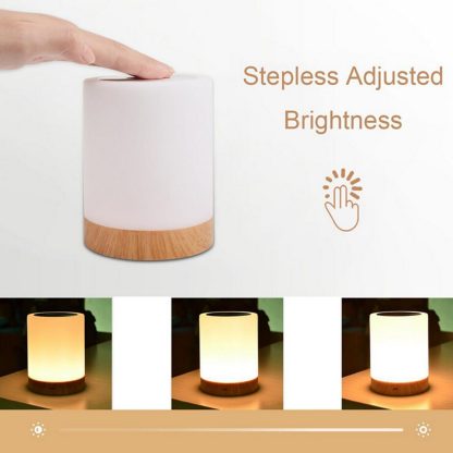 침실 수면등 스마트 터치 램프KAIGELIN 6 Colors Light-adjustable LED Colorful Rechargeble Little Nightlight Table Bedside Nursing Lamp Breathing Touch light 1