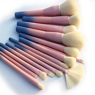 메이크업 뷰티 브러시세트 Gradient Color Pro 14pcs Makeup Brushes Set Cosmetic Powder Foundation Eyeshadow Eyeliner Brush Kits Make Up Brush Tool