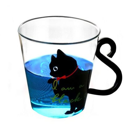 고양이 유리 커피컵Justdolife 8.5oz Cute Creative Cat Milk Coffee Mug Water Glass Mug Cup Tea Cup Cartoon Kitty Home Office Cup For Fruit Juice 4