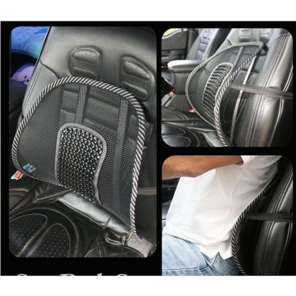 차량용 등쿠션 40CMx40CM Universal Car Back Support Chair Massage Lumbar Support Waist Cushion Mesh Ventilate Cushion Pad For Car Office Home 5