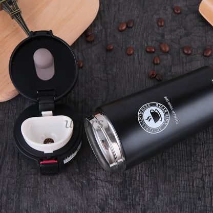 휴대용 텀플러Hot Fashion 380ml Stainless Steel Coffee Mugs Insulated Water Bottle Tumbler Thermos Cup Vacuum Flask Premium Travel Coffee Mug 3