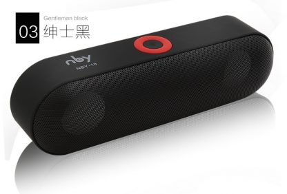 휴대용심플 블루투스 스피커New NBY-18 Mini Bluetooth Speaker Portable Wireless Speaker Sound System 3D Stereo Music Surround Support Bluetooth,TF AUX USB 1