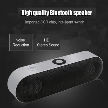 휴대용심플 블루투스 스피커New NBY-18 Mini Bluetooth Speaker Portable Wireless Speaker Sound System 3D Stereo Music Surround Support Bluetooth,TF AUX USB 5