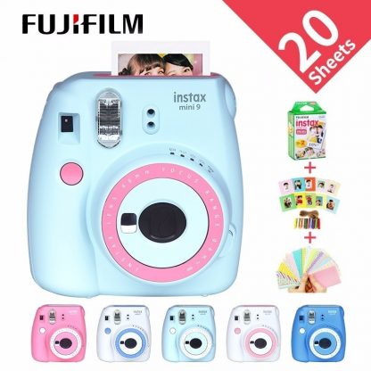 NEW Fujifilm Instax Mini 9 Free Gift Photo Camera FilmPhoto Camerain 6 Colors blocking Instant Photocamera