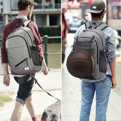 Hot Men's Sports Gym Bags Basketball Backpack School Bags For Teenager Boys Soccer Ball Pack Laptop Bag Football Net Fitness Bag 1
