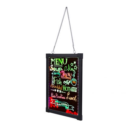 LED 네온보드16X24 Inch Easy To Write On Flashing Luminated Fluorescent Sign Board Set Cafe Coffee Menu Styling Neon LED Decoration Board 3
