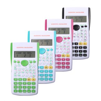 Portable Multifunctional Scientific Electronic Calculator 12 Digital Counter Office Home Students Function Supplies Candy Color