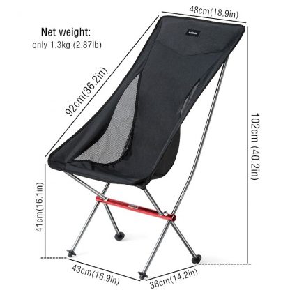 Naturehike Lightweight Compact Portable Outdoor Folding Fishing Picnic Chair Fold Up Beach Chair Foldable Camping Chair Seat 4