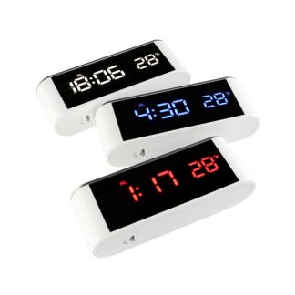 Modern LED Number Clock Home Decor Desk Temp+date+time Electronic Digital Table Desktop Clocks USB Charge Or AAA Bettery New