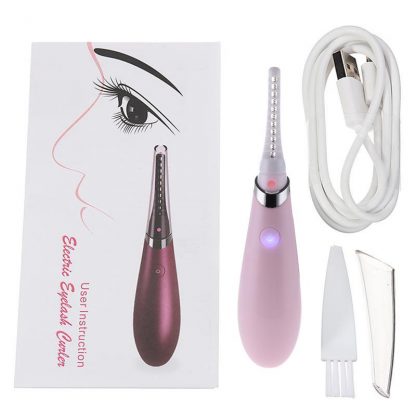 New Mini USB Rechargeable Electric Heated Eyelash Long-Lasting Electric Ironing Eyelash Curler Device For Beauty Gift 1