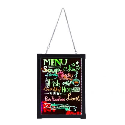 LED 네온보드16X24 Inch Easy To Write On Flashing Luminated Fluorescent Sign Board Set Cafe Coffee Menu Styling Neon LED Decoration Board 2