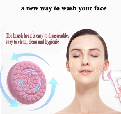 Electric Facial Cleansing Spin Brush Sonic Pore Cleaner Complete Galvanic Spa System Skin Care Massager Machine Nuskin Face lift 2