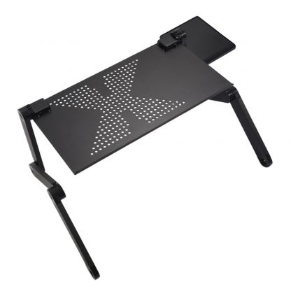 접이식 노트북 받침대Portable foldable adjustable folding table for Laptop Desk Computer mesa para notebook Stand Tray For Sofa Bed Black 2