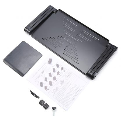 접이식 노트북 받침대Portable foldable adjustable folding table for Laptop Desk Computer mesa para notebook Stand Tray For Sofa Bed Black 3