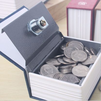 저금통Dictionary Mini Safe Box Book Money Hidden Secret Security Safe Lock Cash Money Coin Storage Jewellery key Locker For Kid Gift 4