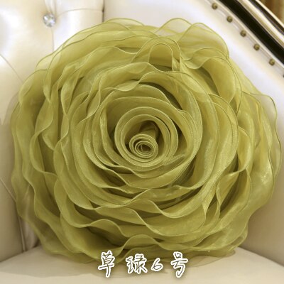 장미모양 홈데코 쿠션Elegant 3D Yarn Rose Cushion Romantic Flower Sofa pillow bed Flower Pillow Wedding Decor Rose Cushion Valentine's Day Lover Gift 4