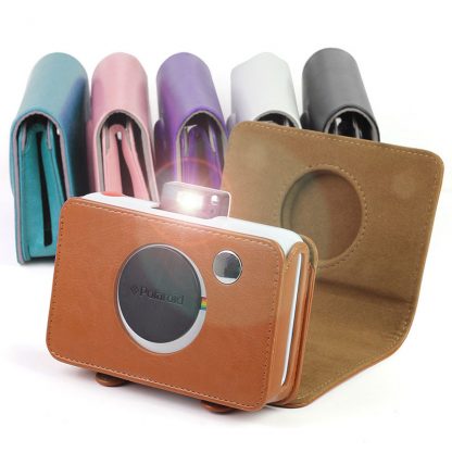 Retro PU Leather Camera Bag Protective Case Cover Pouch Carry Bag for Polaroid Snap Touch Instant Print Digital Camera Accessory 1