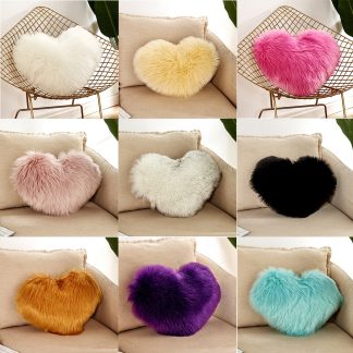 하트모양 홈데코 쿠션 Heart Shaped Beautiful Sofa Waist Throw Cushion Case For Home Decor Sofa Cushions girls velvet Throw Gift Decorativos 21