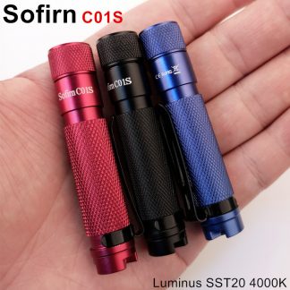 Sofirn C01S BLF Mini LED Flashlight AAA Twisty High 95 CRI SST20 4000K LED keychain Flashlight Hat Light with Clip