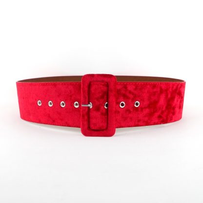New Design Wide belt female dress belts decorate waistband fashion silver pin buckle Velvet belt party belt black flannel women 5