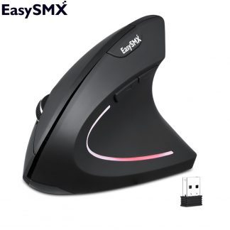EasySMX Wireless Mouse G814 Vertical Mouse Ergonomic Optical 800 1200 1600 2400 DPI 6 Buttons Mause for Windows MAC OS