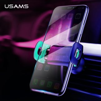 USAMS Car Phone Holder for iPhoneX 8 7 6 Adjustable Air Vent Mount Car Holder 360 Degree Rotation Support Mobile Car Phone Stand