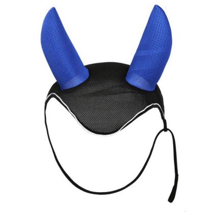Horse riding breathable mesh horse earmuffs luminous equestrian competition horse equipment flying mask cap ear horse protection 4