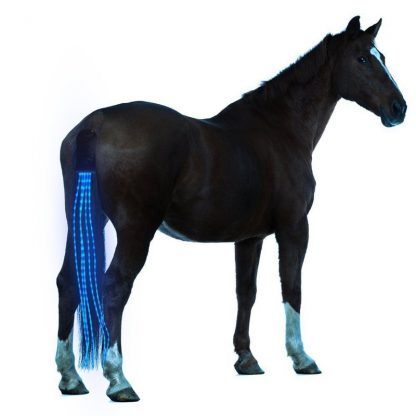 New 100CM Horse Tail USB Lights Chargeable LED Crupper Horse Harness Equestrian Outdoor Sports The Lights Horse Tail