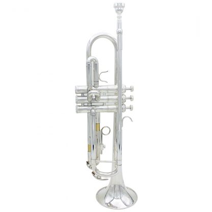 입문용 연습용SLADE Professional Trumpet Import Brass Silver Trumpet Digital Mechanical Welding Pipe Music Adopts Brass Musical Instruments 1