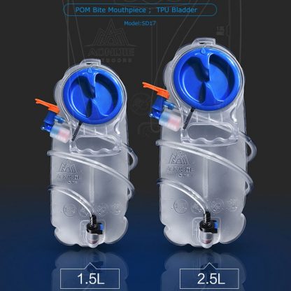 AONIJIE SD17 1.5L 2.5L Soft Reservoir Water Bladder Hydration Pack Water Storage Bag BPA Free Running Hydration Vest Backpack 1