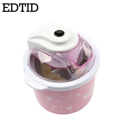 EDTID Electric Mini Ice Cream Machine 1.5L Household Automatic DIY Soft Frozen Fruit Dessert Icecream Maker Milkshake Freezer EU 3