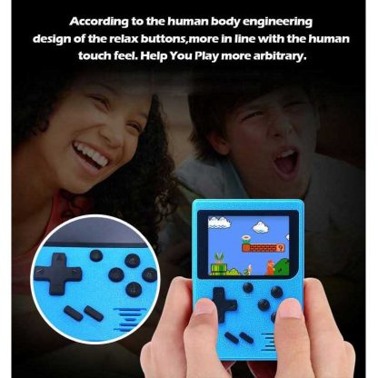 Retro Portable Mini Handheld Game Console 8-Bit 3.0 Inch Color LCD Kids Color Game Player Built-in 400 Games 168 Games 3