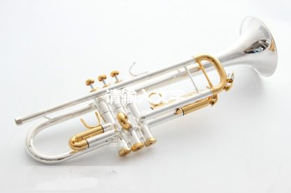 quality Bach Trumpet Original Silver plated GOLD KEY LT180S-72 Flat Bb Professional Trumpet bell Top musical instruments Brass  5