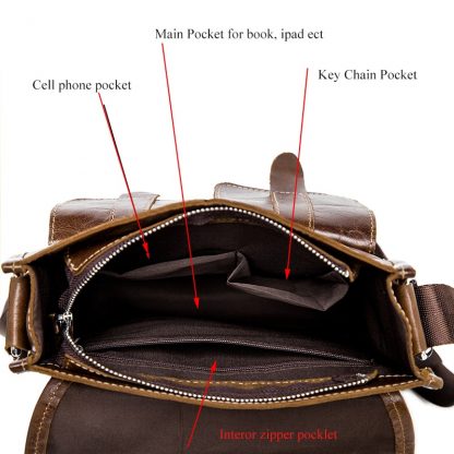 WESTAL Genuine Leather bag men bags Men Messenger Bags male small flap Vintage Leather shoulder crossbody bags for man 366 4