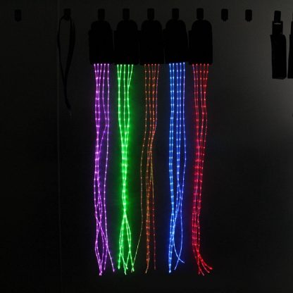 New 100CM Horse Tail USB Lights Chargeable LED Crupper Horse Harness Equestrian Outdoor Sports The Lights Horse Tail 1