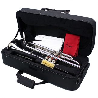 입문용 연습용SLADE Professional Trumpet Import Brass Silver Trumpet Digital Mechanical Welding Pipe Music Adopts Brass Musical Instruments