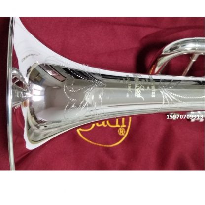 Bach AB-190S Brand Quality Bb Trumpet Brass Tube Silver Plated Professional Musical Instruments With Case Mouthpiece Accessories