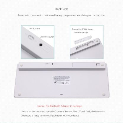 Korean Mini Bluetooth Keyboard for Apple iPad Pro, iPad Air, Tablets Wireless Keyboard for iMac, Macbook Pro, Smart TV 4