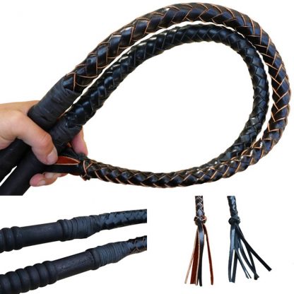 Leather Horsewhip Horse Racing Equestrian Tool Horse Riding Equipment Hand Made Braided Riding Whips Bull Leather Wood Handle 2